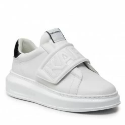 Chaussures Basses Sneakers KARL LAGERFELD - KL62537 White Lthr Blanc