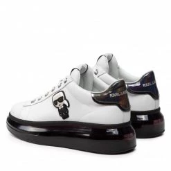 Chaussures Basses Sneakers KARL LAGERFELD - KL62634 White Lthr W/Black Blanc 10 Chaussures Basses Sneakers KARL LAGERFELD - KL62634 White Lthr W/Black Blanc -KARL LAGERFELD Soldes 0000209792225 02 mk