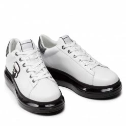 Chaussures Basses Sneakers KARL LAGERFELD - KL62634 White Lthr W/Black Blanc 12 Chaussures Basses Sneakers KARL LAGERFELD - KL62634 White Lthr W/Black Blanc -KARL LAGERFELD Soldes 0000209792225 03 mk