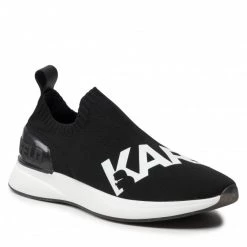 Chaussures Basses Sneakers KARL LAGERFELD - KL62110 Black Knit Textile Noir