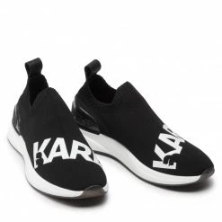 Chaussures Basses Sneakers KARL LAGERFELD - KL62110 Black Knit Textile Noir -KARL LAGERFELD Soldes 0000209792270 03 mg kopia