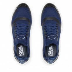 Chaussures Basses Sneakers KARL LAGERFELD - KL51631 KAA Navy Knit Textile Bleu Marine -KARL LAGERFELD Soldes 0000209794144 06 mg kopia