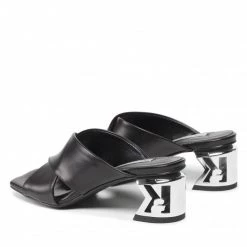 Mules Et Sandales Mules / Sandales De Bain KARL LAGERFELD - KL30605 Black Lthr Noir -KARL LAGERFELD Soldes 0000209794380 02 pl