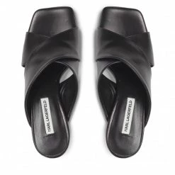Mules Et Sandales Mules / Sandales De Bain KARL LAGERFELD - KL30605 Black Lthr Noir -KARL LAGERFELD Soldes 0000209794380 06 pl