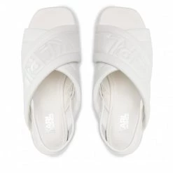 Mules Et Sandales Sandales KARL LAGERFELD - KL80628 White Pu Blanc -KARL LAGERFELD Soldes 0000209794403 06 pl