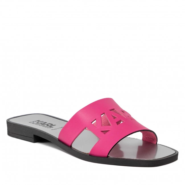 Mules Et Sandales Mules / Sandales De Bain KARL LAGERFELD - KL80405 Fuschia Pink Lthr Rose 3 Mules Et Sandales Mules / Sandales De Bain KARL LAGERFELD - KL80405 Fuschia Pink Lthr Rose