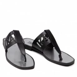 Mules Et Sandales Tongs KARL LAGERFELD - KL80409A Black Lthr Noir 12 Mules Et Sandales Tongs KARL LAGERFELD - KL80409A Black Lthr Noir -KARL LAGERFELD Soldes 0000209794472 03 fp