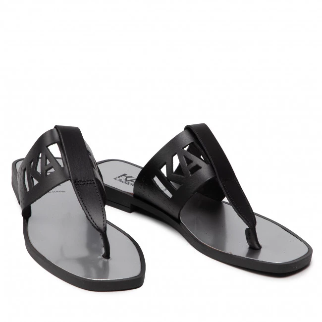 Mules Et Sandales Tongs KARL LAGERFELD - KL80409A Black Lthr Noir 7 Mules Et Sandales Tongs KARL LAGERFELD - KL80409A Black Lthr Noir – Image 5