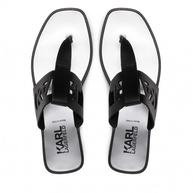 Mules Et Sandales Tongs KARL LAGERFELD - KL80409A Black Lthr Noir 8 Mules Et Sandales Tongs KARL LAGERFELD - KL80409A Black Lthr Noir – Image 6