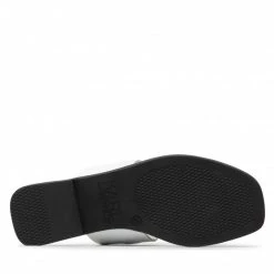 Mules Et Sandales Tongs KARL LAGERFELD - KL80409A White Lthr Blanc -KARL LAGERFELD Soldes 0000209794489 04 plj