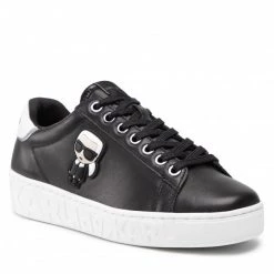 Chaussures Basses Sneakers KARL LAGERFELD - KL61030A Black Lthr Noir