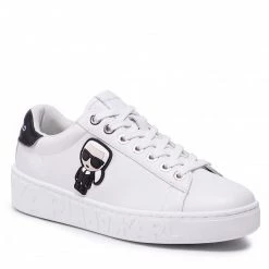 Chaussures Basses Sneakers KARL LAGERFELD - KL61030A White Lthr Blanc