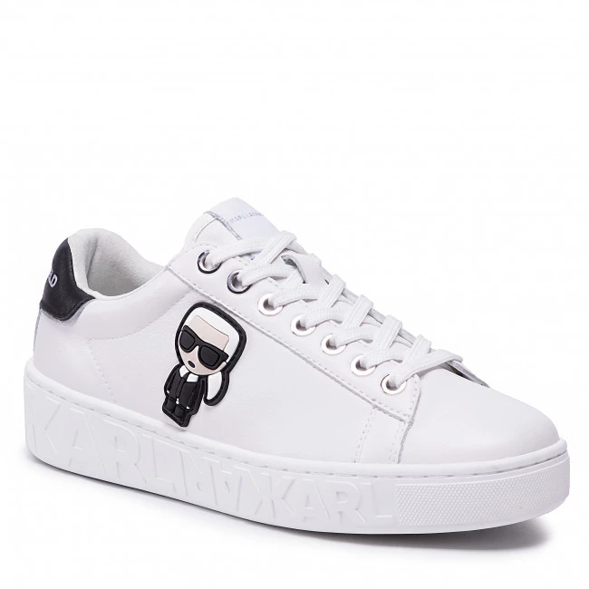 Chaussures Basses Sneakers KARL LAGERFELD - KL61030A White Lthr Blanc 3 Chaussures Basses Sneakers KARL LAGERFELD - KL61030A White Lthr Blanc