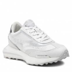 Chaussures Basses Sneakers KARL LAGERFELD - KL62926 White Lthr Blanc