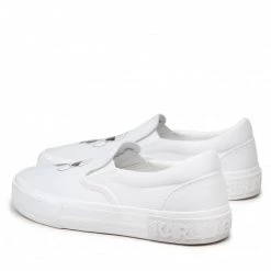 Chaussures Basses Tennis KARL LAGERFELD - KL60300 White Canvas Blanc -KARL LAGERFELD Soldes 0000209794847 05 is