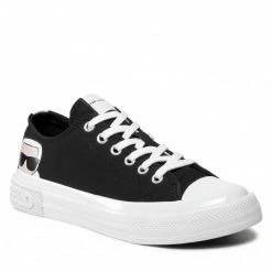 Chaussures Basses Baskets KARL LAGERFELD - KL60310 Black Canvas Noir