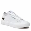 Chaussures Basses Baskets KARL LAGERFELD - KL60310 White Canvas Blanc