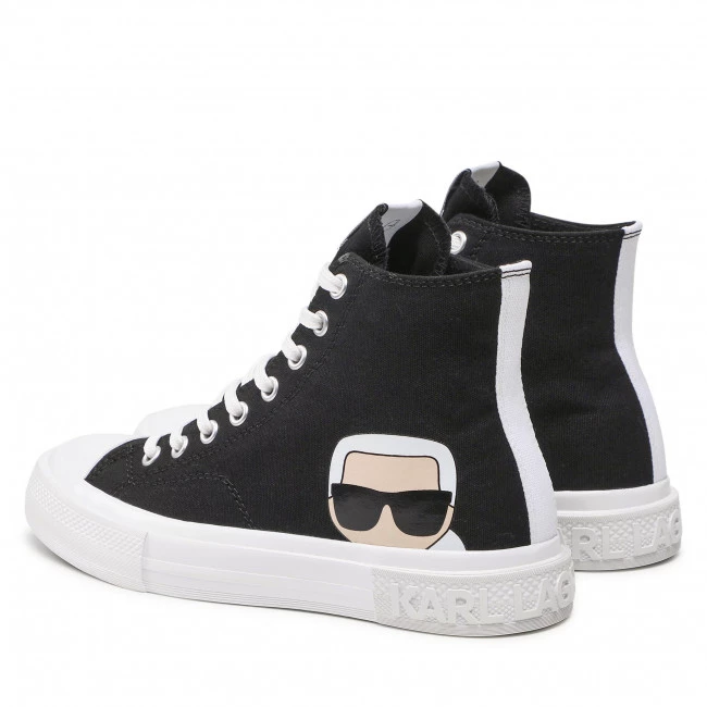 Chaussures Basses Baskets KARL LAGERFELD - KL60350 Black Canvas Noir 5 Chaussures Basses Baskets KARL LAGERFELD - KL60350 Black Canvas Noir – Image 3