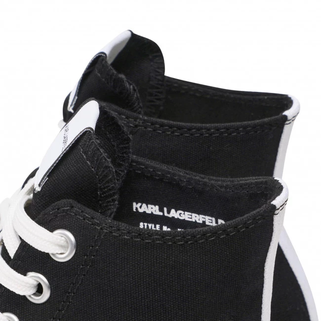 Chaussures Basses Baskets KARL LAGERFELD - KL60350 Black Canvas Noir 8 Chaussures Basses Baskets KARL LAGERFELD - KL60350 Black Canvas Noir – Image 6