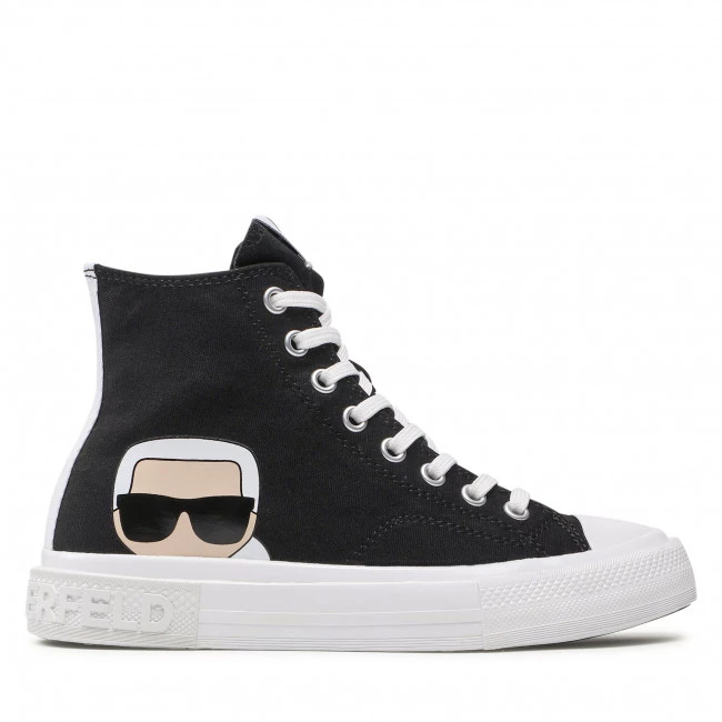 Chaussures Basses Baskets KARL LAGERFELD - KL60350 Black Canvas Noir 4 Chaussures Basses Baskets KARL LAGERFELD - KL60350 Black Canvas Noir – Image 2