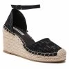 Mules Et Sandales Espadrilles KARL LAGERFELD - KL32220 Black Canvas 900 Noir -KARL LAGERFELD Soldes 0000209795073 01 rz