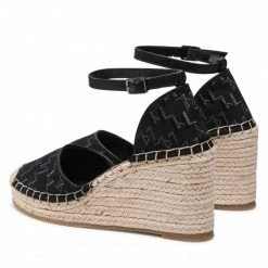 Mules Et Sandales Espadrilles KARL LAGERFELD - KL32220 Black Canvas 900 Noir -KARL LAGERFELD Soldes 0000209795073 02 rz