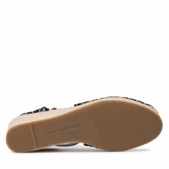 Mules Et Sandales Espadrilles KARL LAGERFELD - KL32220 Black Canvas 900 Noir -KARL LAGERFELD Soldes 0000209795073 04 rz