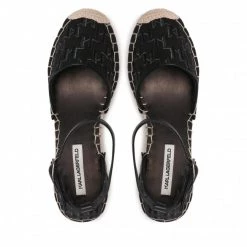 Mules Et Sandales Espadrilles KARL LAGERFELD - KL32220 Black Canvas 900 Noir -KARL LAGERFELD Soldes 0000209795073 05 rz