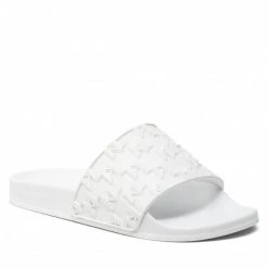 Mules Et Sandales Mules / Sandales De Bain KARL LAGERFELD - KL80903 White Blanc