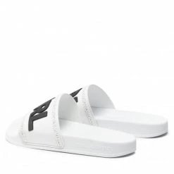 Mules Et Sandales Mules / Sandales De Bain KARL LAGERFELD - KL80904 White Rubber Blanc -KARL LAGERFELD Soldes 0000209795240 02 kt