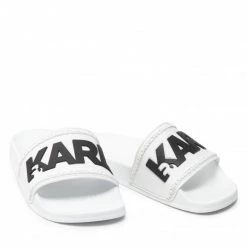 Mules Et Sandales Mules / Sandales De Bain KARL LAGERFELD - KL80904 White Rubber Blanc -KARL LAGERFELD Soldes 0000209795240 03 kt