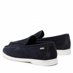 Chaussures Basses Mocassins KARL LAGERFELD - KL12012 Navy Suede Bleu Marine -KARL LAGERFELD Soldes 0000209796681 02 ks