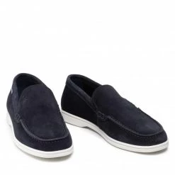 Chaussures Basses Mocassins KARL LAGERFELD - KL12012 Navy Suede Bleu Marine -KARL LAGERFELD Soldes 0000209796681 08 ks