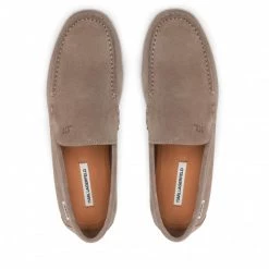 Chaussures Basses Mocassins KARL LAGERFELD - KL12012 Earth Suede Beige -KARL LAGERFELD Soldes 0000209796704 06 ks