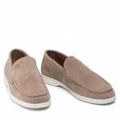 Chaussures Basses Mocassins KARL LAGERFELD - KL12012 Earth Suede Beige -KARL LAGERFELD Soldes 0000209796704 08 ks