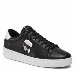 Chaussures Basses Sneakers KARL LAGERFELD - KL51030 Black Lthr Noir