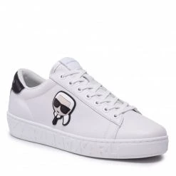 Chaussures Basses Sneakers KARL LAGERFELD - KL51030 White Lthr Blanc