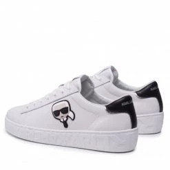 Chaussures Basses Sneakers KARL LAGERFELD - KL51030 White Lthr Blanc -KARL LAGERFELD Soldes 0000209796742 02 mg kopia