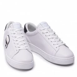 Chaussures Basses Sneakers KARL LAGERFELD - KL51030 White Lthr Blanc -KARL LAGERFELD Soldes 0000209796742 08 mg kopia