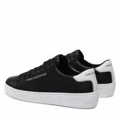 Chaussures Basses Sneakers KARL LAGERFELD - KL51019 Black Lthr Noir -KARL LAGERFELD Soldes 0000209796766 02 rz