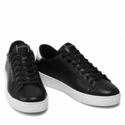 Chaussures Basses Sneakers KARL LAGERFELD - KL51019 Black Lthr Noir -KARL LAGERFELD Soldes 0000209796766 03 rz