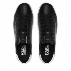 Chaussures Basses Sneakers KARL LAGERFELD - KL51019 Black Lthr Noir -KARL LAGERFELD Soldes 0000209796766 05 rz
