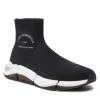 Chaussures Basses Sneakers KARL LAGERFELD - KL53240 Black Knit Textile Noir
