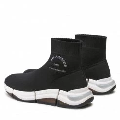 Chaussures Basses Sneakers KARL LAGERFELD - KL53240 Black Knit Textile Noir -KARL LAGERFELD Soldes 0000209797008 02 rz 1
