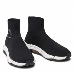 Chaussures Basses Sneakers KARL LAGERFELD - KL53240 Black Knit Textile Noir -KARL LAGERFELD Soldes 0000209797008 07 rz 1