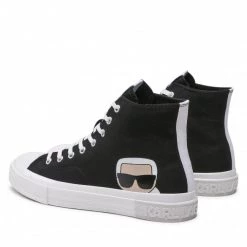 Chaussures Basses Sneakers KARL LAGERFELD - KL50350 Black Canvas 900 Noir -KARL LAGERFELD Soldes 0000209797060 02 rz