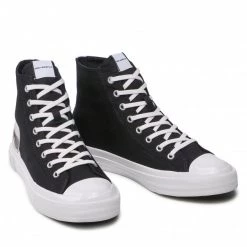 Chaussures Basses Sneakers KARL LAGERFELD - KL50350 Black Canvas 900 Noir -KARL LAGERFELD Soldes 0000209797060 03 rz