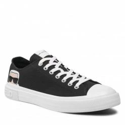 Chaussures Basses Sneakers KARL LAGERFELD - KL50310 Black Canvas 900 Noir