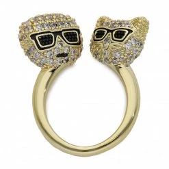 Bijoux Et Décorations Bague KARL LAGERFELD - 220W3905 Gold Or -KARL LAGERFELD Soldes 0000209842586 03 st 1