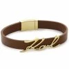 Bijoux Et Décorations Bracelet KARL LAGERFELD - 220W3943 Gold Marron -KARL LAGERFELD Soldes 0000209842890 01 sw